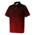 thumbnail image 6 of BRANROY Men's Big and Tall Shirts - Ombre Gradient Print UPF 50+ Short Sleeve Polo Style Casual Work Golf Shirts for Men Breathable Soft Mens Polo Shirts Short Sleeve,Red,7XL, 6 of 8
