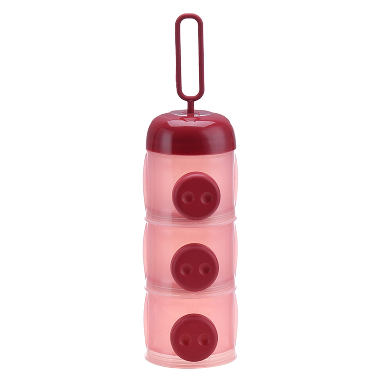Grofry Baby Milk Powder Container 3 Layers Multifunctional Portable Snack Fruit Food Container for Travel