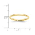 thumbnail image 3 of Auriga 10k Yellow Gold 2mm Lightweight Comfort Fit Wedding Band for Women Size- 10.5, 3 of 5
