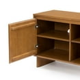 thumbnail image 6 of Modern TV Stand, 2 Door w/ Middle Shelf  (1499 x 406 x 635mm / 59 x 16 x 25in), Pecan, 6 of 10
