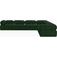 thumbnail image 6 of Meridian Furniture Ames Green Boucle Fabric Modular Sectional, 6 of 14
