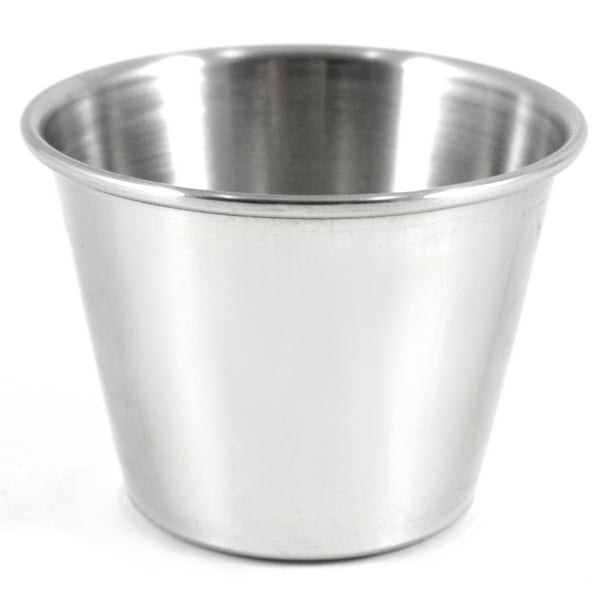 Stainless Steel Sauce and Condiment Cups, Set of 12