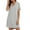 Grey, variant on Cqxid525 Summer sale! Women's Nightgown Short Sleeve Sleepwear Pajamas for Women Dress Up Shorts Sleeve Nightwear Spring Summer Sleepwear Simple At Pajamas Pajama Dress