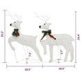 thumbnail image 5 of Benjara Garden 6pc Reindeer Christmas Decoration Set, 120 LEDs, Cool White, 5 of 5