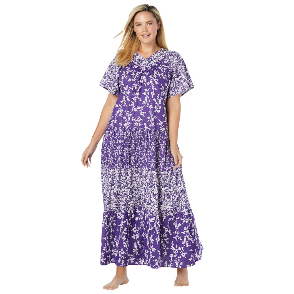 Only Necessities - Only Necessities Women's Plus Size Tiered Print ...