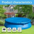 thumbnail image 4 of Luniquz 6/8/10/12/15 FT Round Inflatable Above Ground Pool Cover, Outdoor Swimming Pool Cover, Paddling Pool Protector, Dustproof Waterproof Prevent Leaves, Prevent from Debris Pool Cover, 4 of 7