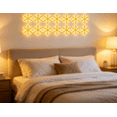 thumbnail image 6 of Christmas Snowflake Decorative Wall Lights 12PC LED Snowflake Shape Lamps for Indoor Living Space Wall Decor (Yellow), 6 of 7