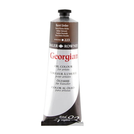 UPC: 5011385929867 | Daler-Rowney Georgian Oil Color  225ml Tube  Burnt Umber