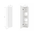 thumbnail image 3 of Muebles para Baño Organizador de Baño Mueble Organizador Armario de Almacenamiento Baño con Estantes Abiertos 30X15.5X120CM(Blanco), 3 of 8