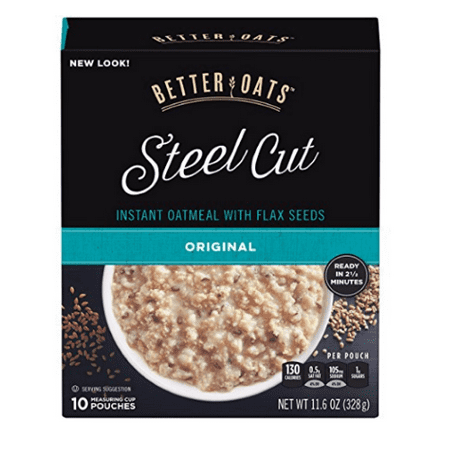 Steel Cut Instant Oatmeal With Flax Seeds