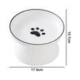 thumbnail image 2 of Platos elevados de cerámica para gatos o cuencos para perros, comida para mascotas o cuencos de agua, 2 of 5