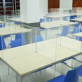 thumbnail image 4 of 3pcs Desktop Area Dividing Board Plastic Transparent Partition Universal Sneeze Guard For Restaurant, 4 of 4