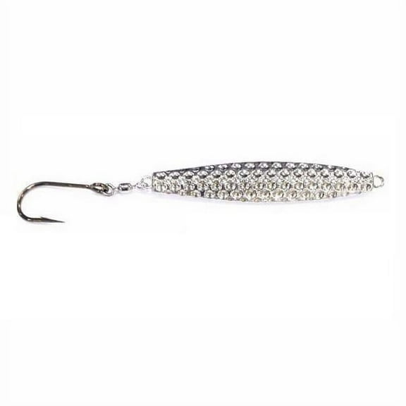 Run Off Lures Hammered Diamond Jig w/Heavy Duty Hooks 2oz Chrome Plated