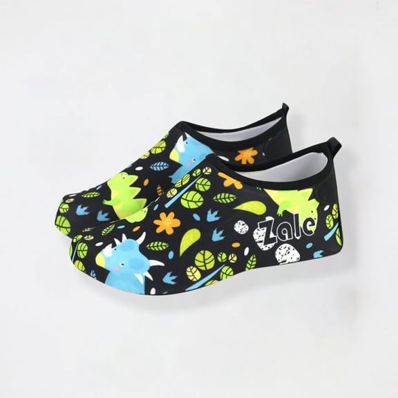 Delliss Toddler Kids Swim Water Shoes Quick Dry Non-Slip Water Skin Barefoot Sports Shoes Aqua Socks for Boys Girls Toddler