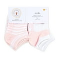 thumbnail image 2 of Burt's Bees Baby 0-24 mo Cotton Ankle Socks Blossom, 6 pc, 2 of 2