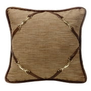 HiEnd Accents  Throw Pillow with Buckle Corners