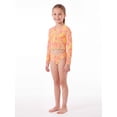thumbnail image 4 of Ocean Gear Girls Two Piece Long Sleeve Crop Tankini Swim Set, Sizes 4-18, 4 of 4