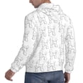 thumbnail image 6 of Pofeuu Poodle Dog Print Mens Casual Hooded Collar Drawstring Hoodies Pullover Sweatshirts Casual Long Sleeve Shirts-XX-Large, 6 of 7