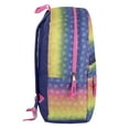 thumbnail image 5 of Girls 17 Inch Backpack with Front Zippered Pocket and Padded, Adjustable Shoulder Straps for School, Camp, Hiking, Commuting and Travel in Pastel Hearts, 5 of 8