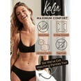 thumbnail image 5 of Kalon 4 Pack Women's Demi Wireless Padded Bralette Hook and Eye Bra Back, 5 of 9