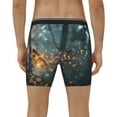 thumbnail image 4 of Salouo Magical Butterfly In Forest Pattern Men's Boxer Briefs, Soft & Breathable Underwear Elastic Waistband Briefs for Men,1-Pack, 4 of 7