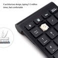 thumbnail image 3 of Inteprter Teclado negro 22 teclas MIni Numpad Teclado numérico Bluetooth Compatible con sistema Windows Android Nuevo Type2 NO2, 3 of 6
