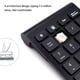 thumbnail image 5 of Bearachild Teclado negro 22 teclas MIni Numpad Teclado numérico compatible con Bluetooth Compatible con sistema Windows Android Nuevo Juegos de teclado y mouse para computadora negro 2.4G, 5 of 6