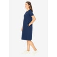 thumbnail image 2 of Woman Within Plus Size Perfect Short-Sleeve Crewneck Tee Dress, 2 of 6