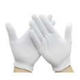 thumbnail image 1 of 12 Pairs White Cotton Gloves for Cosmetic Moisturizing Coin Jewelry, 1 of 8