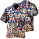 thumbnail image 3 of Nuevas camisetas hawaianas con estampado 3D del Día de la Independencia con diseño de gatos para hombres y mujeres, camisetas hawaianas de manga corta para niños, regalo para amantes de los gatos, 3 of 4