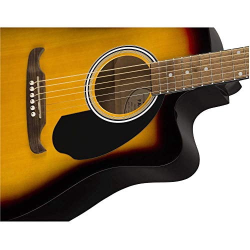 Fender FA-125CE Dreadnought Cutaway Acoustic-Electric Guitar, Sunburst