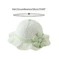 thumbnail image 2 of LNMQLPDBS Girls Summer Hats for Kids Flower Printed Sun Protection Ruffle Shade Hat with Big Flower Fisherman Hat Infant Floppy Hat One Year Old Girl Birthday Gifts Outdoor Holiday Tourism Sun Hat, 2 of 4
