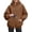 1-282Coffee1574, variant on CAIVO Long Sleeve Hoodies For Women Cozy Relaxed Fit Hooded Sweatshirt With Front Pockets Casual Winter Pullover Solid Color Athletic Tops