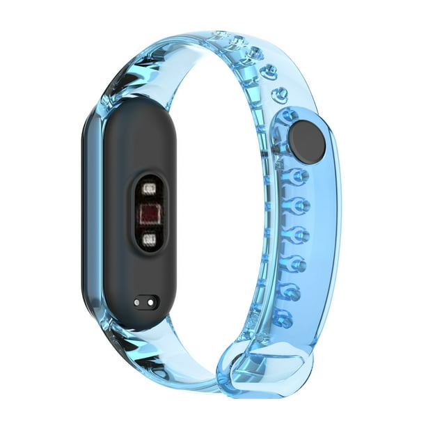 Pulseras de repuesto de correa para Mi Band 5 Mi 6 SmartWatch Bands Pulsera de silicona suave y flexible que no daña la piel