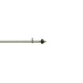 thumbnail image 3 of Metal Gray/Mahogany Adjustable Window Curtain Polyresin Finial Set - 48" to 86", 3 of 5