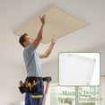 thumbnail image 4 of Brown Farmhouse Magnetic Fluorescent Light Covers for Ceiling Lights 2x4Ft, Vintage Country Monochrome Textured Office Classroom Kitchen Drop Ceiling Light Covers Lighting Filters Shade Panel 4 Packs, 4 of 9