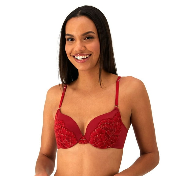 Maidenform® Love the Lift® Push Up & In Underwire Bra DM9900 Color: Red Rose Gold Size: 38 B