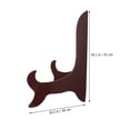 thumbnail image 2 of Estbridge VALICLUD Gold Wooden Plate Display Stand Holder Easel Picture Frame Stand, 2 of 5