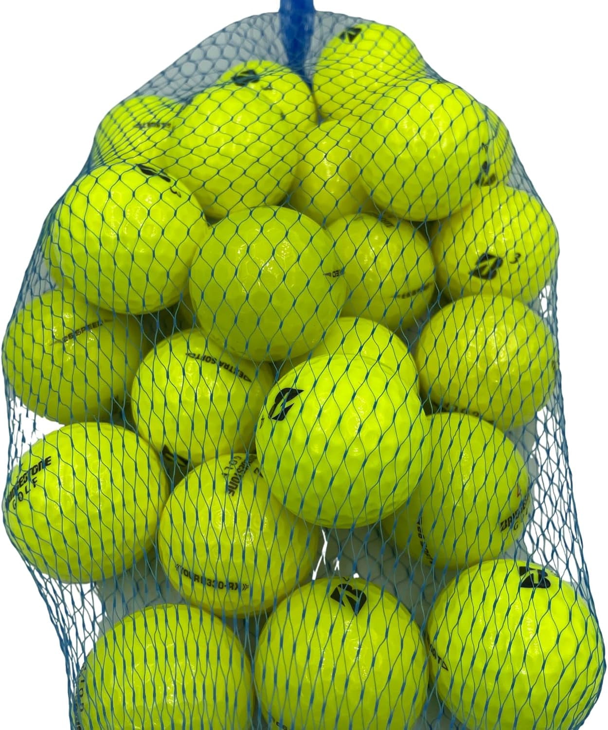 Golf Ball Planet - Bridgestone Mix Recycled Golf Balls (24 Pack, 5A/Mint, Yellow)