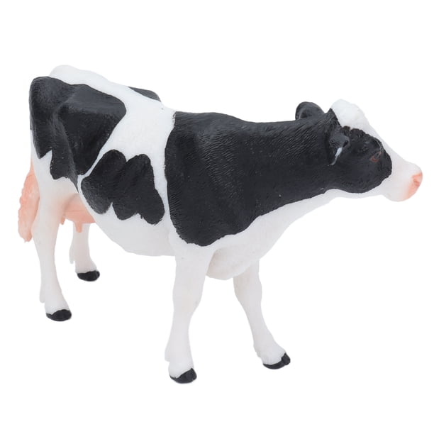 Figura de vaca Simmental, figura de vaca Simmental, figura de vaca simulada de plástico, figura de vaca realista, acabado de lujo