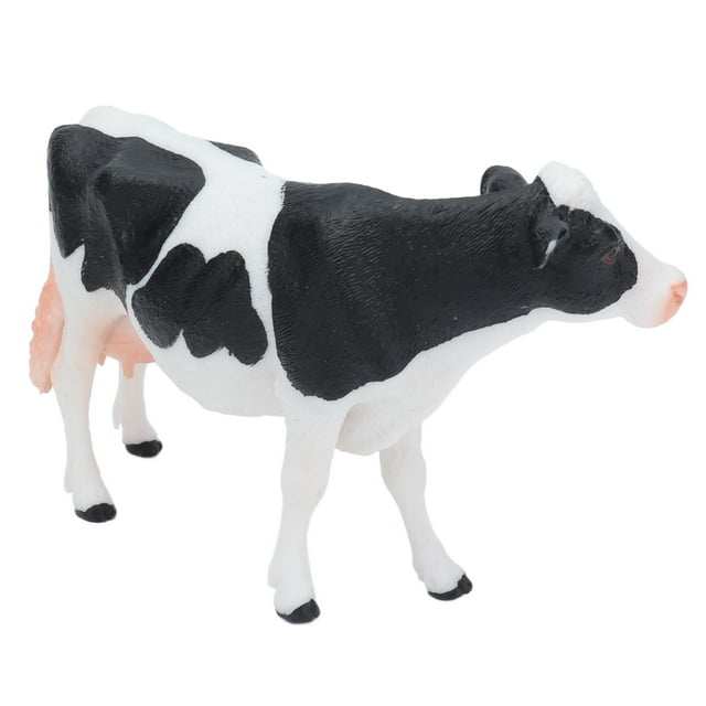 Figura de vaca Simmental, figura de vaca Simmental, figura de vaca simulada de plástico, figura de vaca realista, acabado de lujo