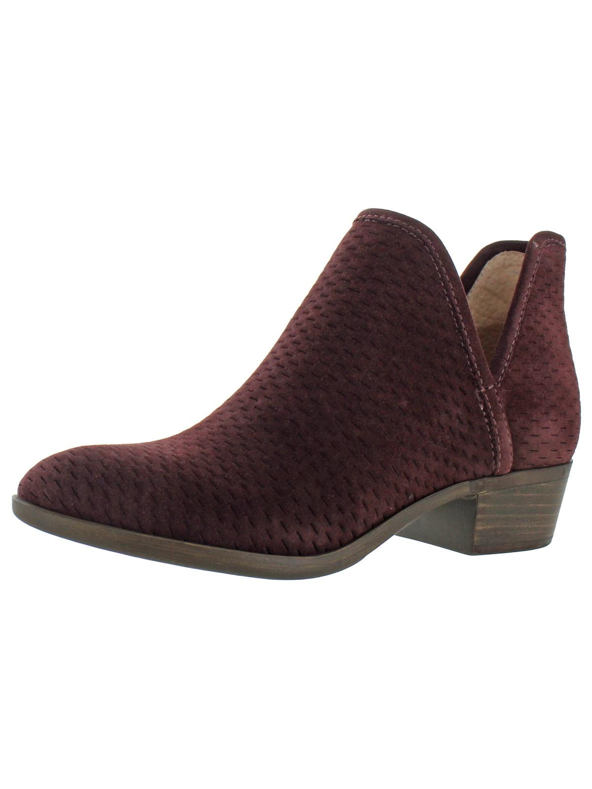 lucky brand brooklin perforated suede bootie