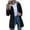 Black, variant on Rain Coats for Women Waterproof Hooded Long Trench Coat Fall Winter Casual Outerwear Lightweight Rain Jacket with Pockets Size XXL