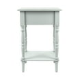 thumbnail image 5 of Decor Therapy Jane Nightstand Side Table with a Drawer, Shelf, Traditional Design, Ice Blue 17"D x 14"W x 26"H, 5 of 6