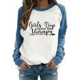 thumbnail image 1 of Gibobby Sudadera oversize mujer Sudadera de Manga Larga con Cuello Redondo y Ajuste clásico Sudadera para Mujer(Azul,XL), 1 of 5