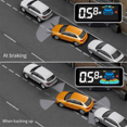 Probes Rear Reversing Radars System LCD Display Car Parking Sensor