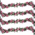 thumbnail image 3 of ReedCA 4PCS(28.8 FT) Artificial Rose Vines Fake Silk Flowers Rose Garlands Hanging Rose Ivy Plants for Wedding Home Office Arch Arrangement Decoration (red), 3 of 6