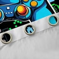 thumbnail image 4 of jejeloiu Pixel Miners Grid Black Out Curtains,Boys Gamepad Console Curtains Pack of 2 (42x63 Each),Teens Video Game Bedroom Curtains For Kids,Microfiber Bedroom Decor, 4 of 6