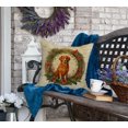 thumbnail image 4 of Nova Scotia Duck Tolling Retriever Christmas Flowers Throw Pillow 18 in x 18 in, 4 of 5