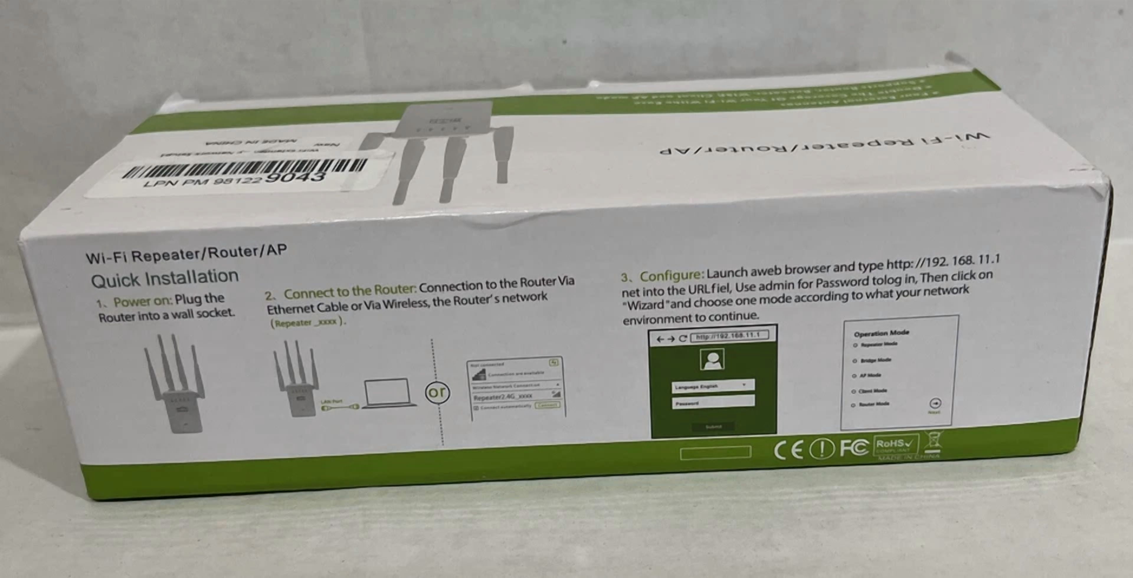 CRESTIN- 300M Wifi Repeater Router Ap
